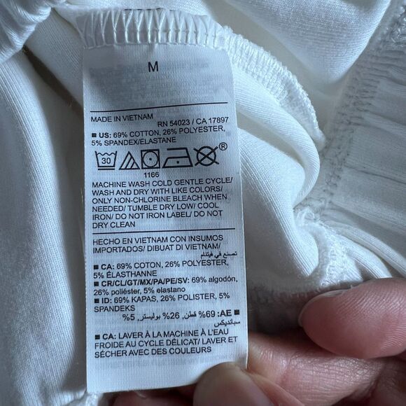 Old Navy Active Dynamic Fleece Half-Zip Sweatshirt Women Medium White Workout - Picture 9 of 14